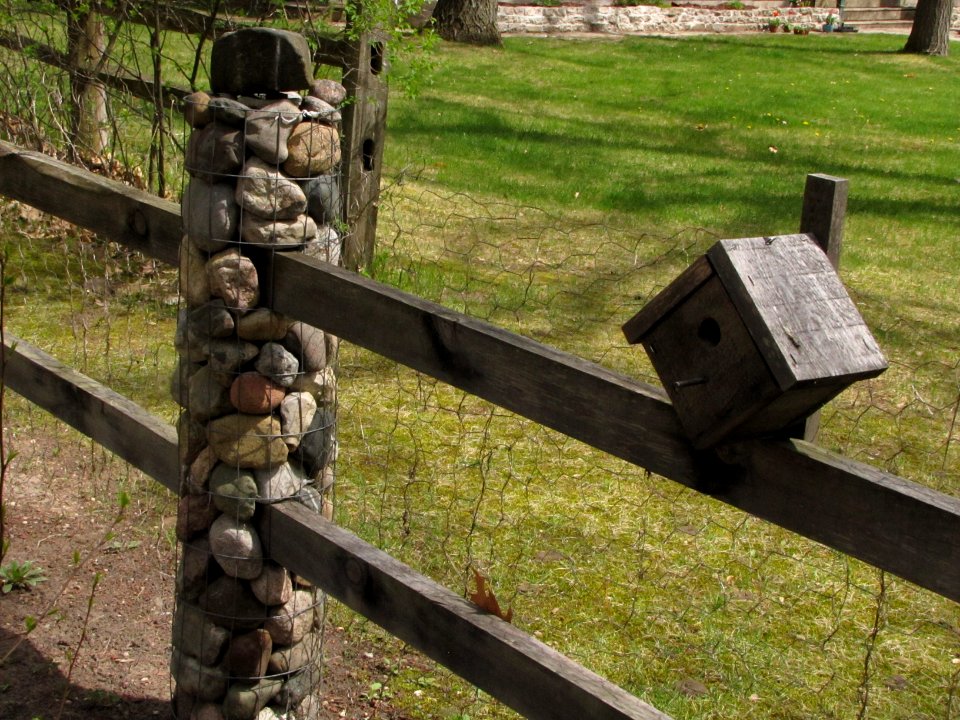 Bird House on Fence
