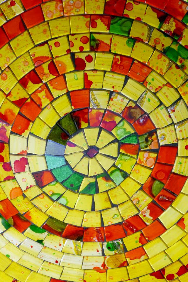 Background glass mosaic