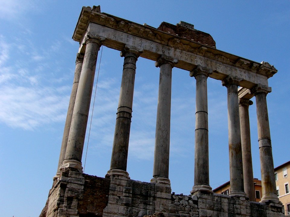 Rome Roman Forum: columns