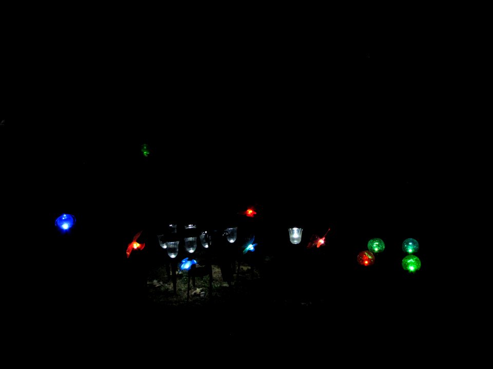 Solar Lights at Night