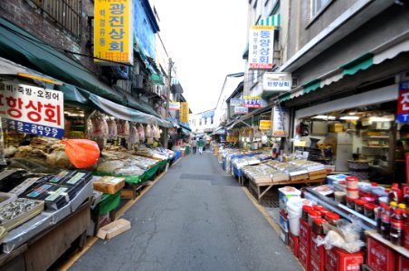 Korean street market 시장 photo