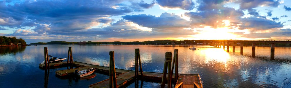 Wiscasset Harbor Sunset After a Stormy Afternoon