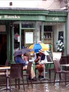 Tea in the rain photo