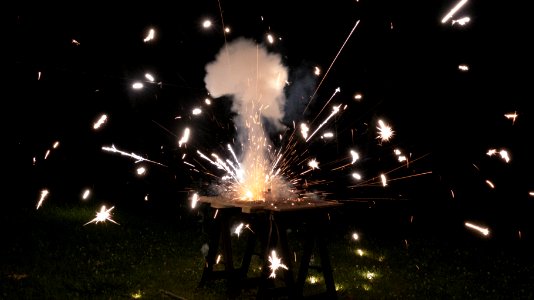 Firecracker explosion