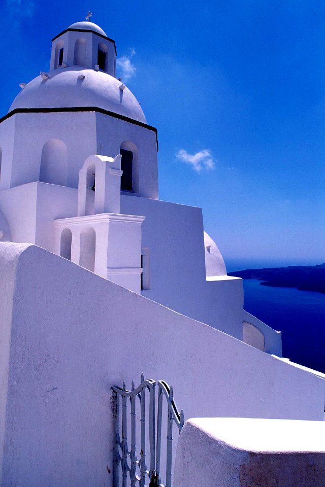 church and steps