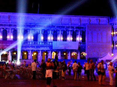 Venice Piazza St. Marco at night photo