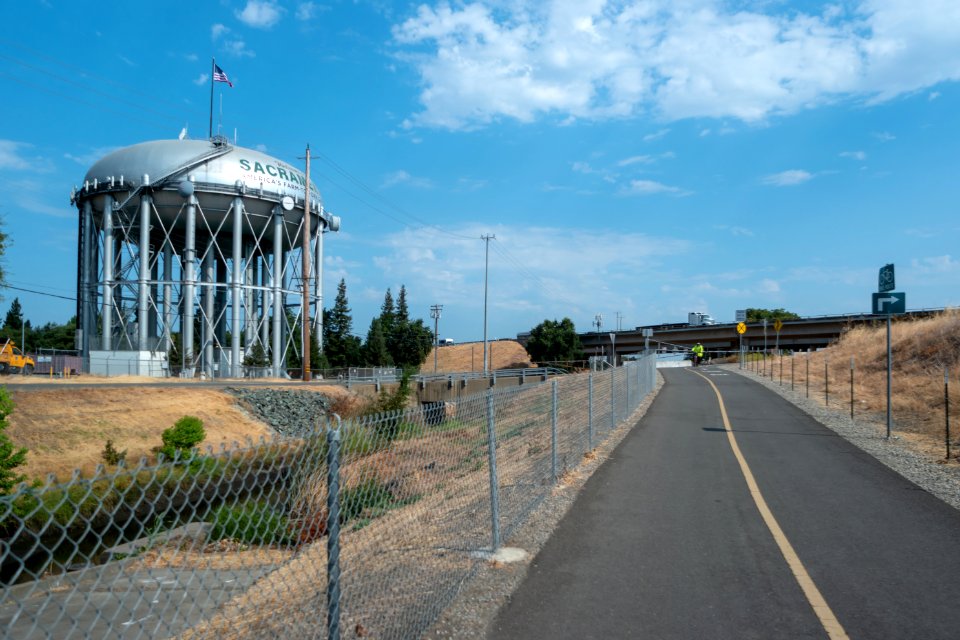 Sacramento Water Tower (and Sacramento River Bike Trail)