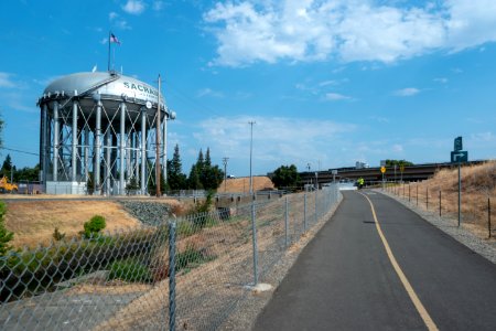 Sacramento Water Tower (and Sacramento River Bike Trail) photo