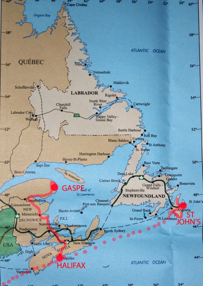 2011 - FEB 12 - 22 - NEWFOUNDLAND -000a map