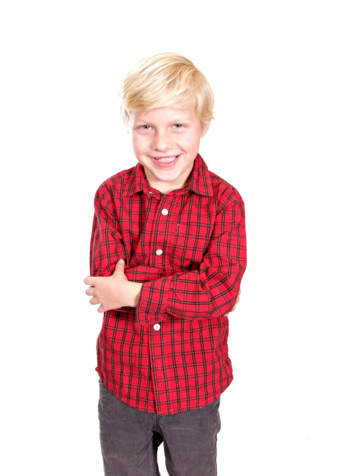 Young caucasian kid