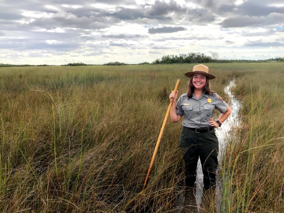 Ranger Andrea on a Wet Walk