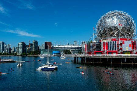 Science World Sphere at Creekside Park, Vancouver