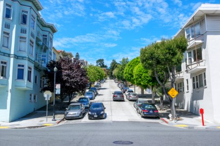 SF hilly neighborhood