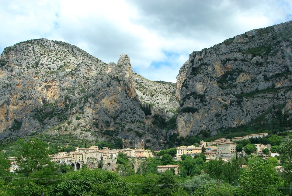 Provence medieval village alps