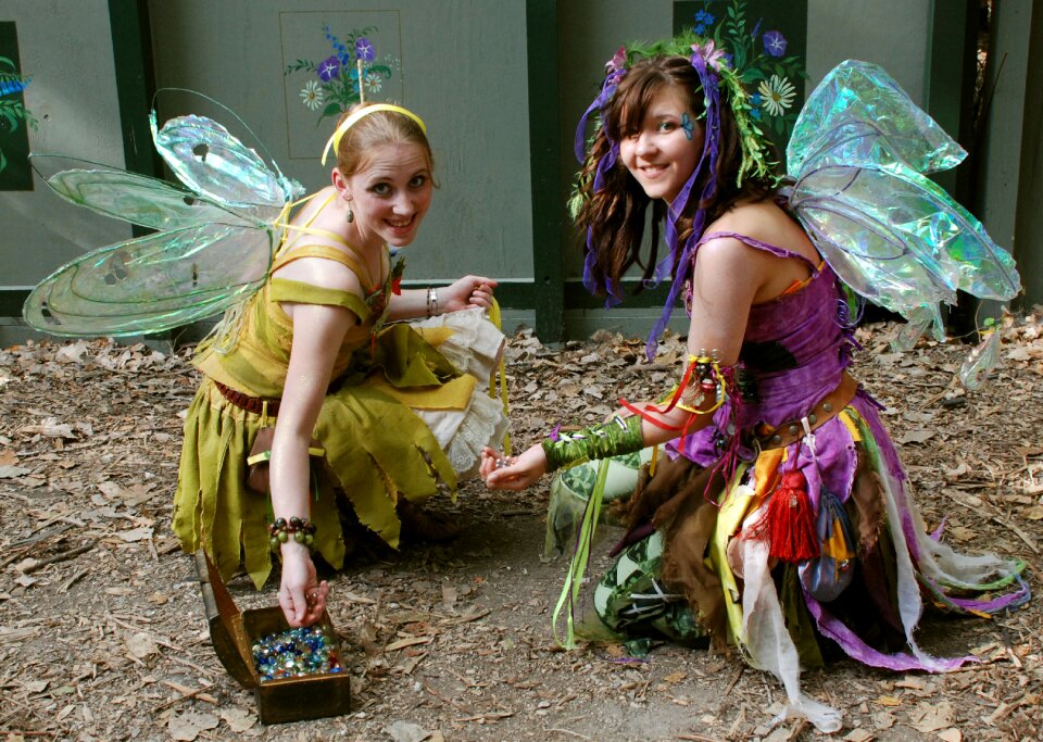 Woman magical dress