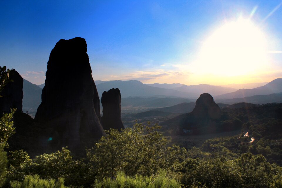 Mysticism sunset light