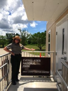 Ranger Helen at the Temporary Gulf Coast Contact Station