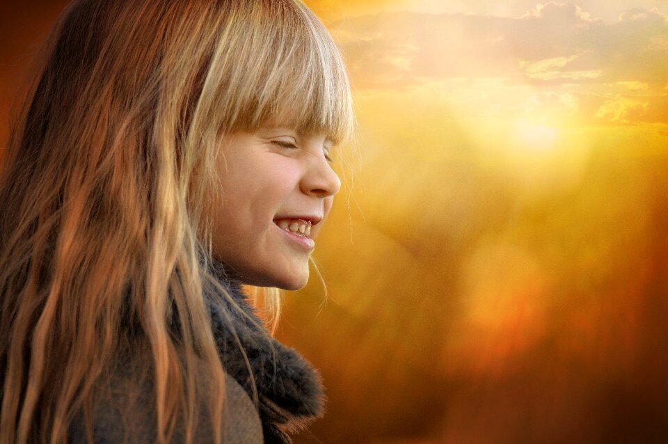 Sunset lighting backlighting