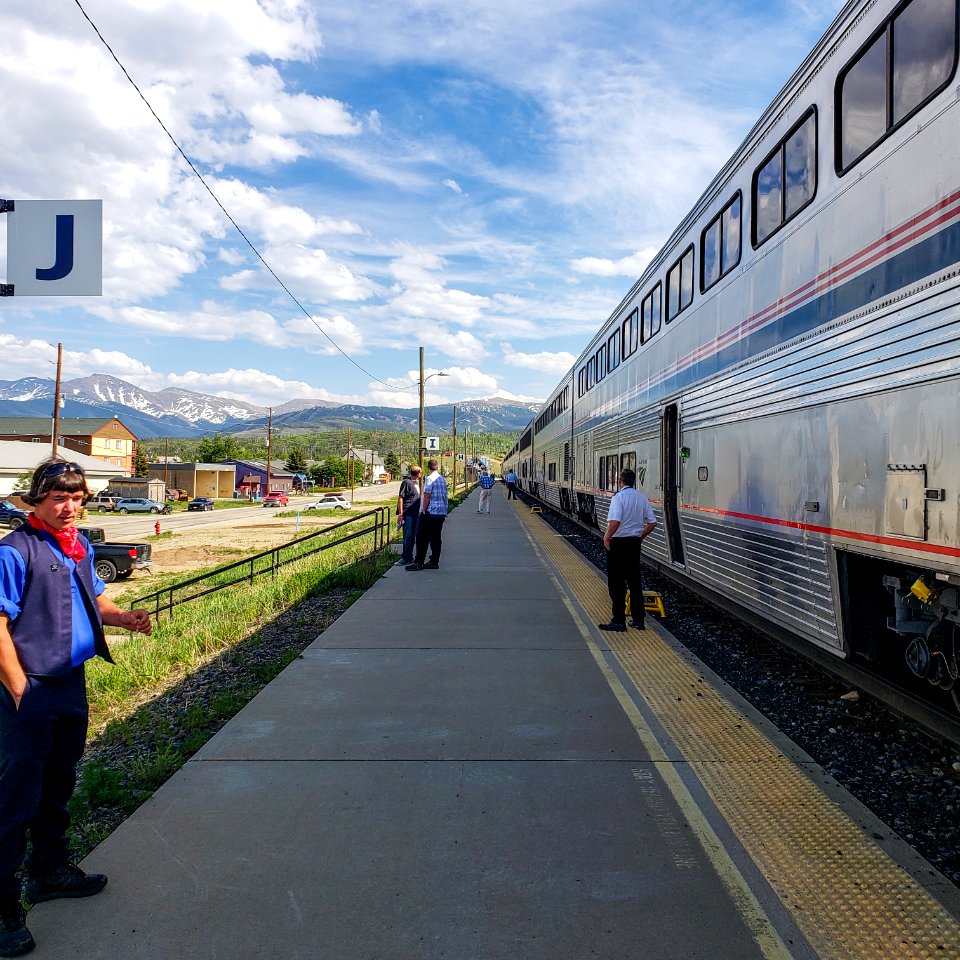 California Zephyr pit stop near Steamboat Springs
