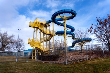 water slide at Lincoln Park Moyer Pool