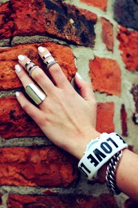 Rings nails bracelet