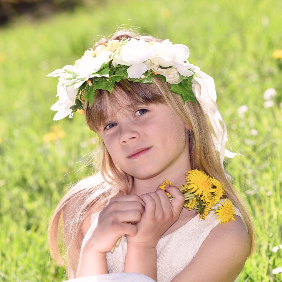 Face blond view