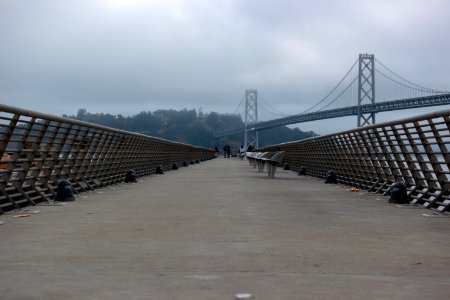 Pier 14 in the morning fog