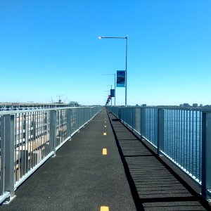 Bicycle bridge in Montreal photo