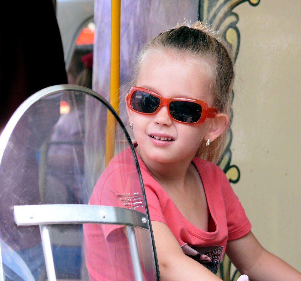 Sunglasses funfair bicycle