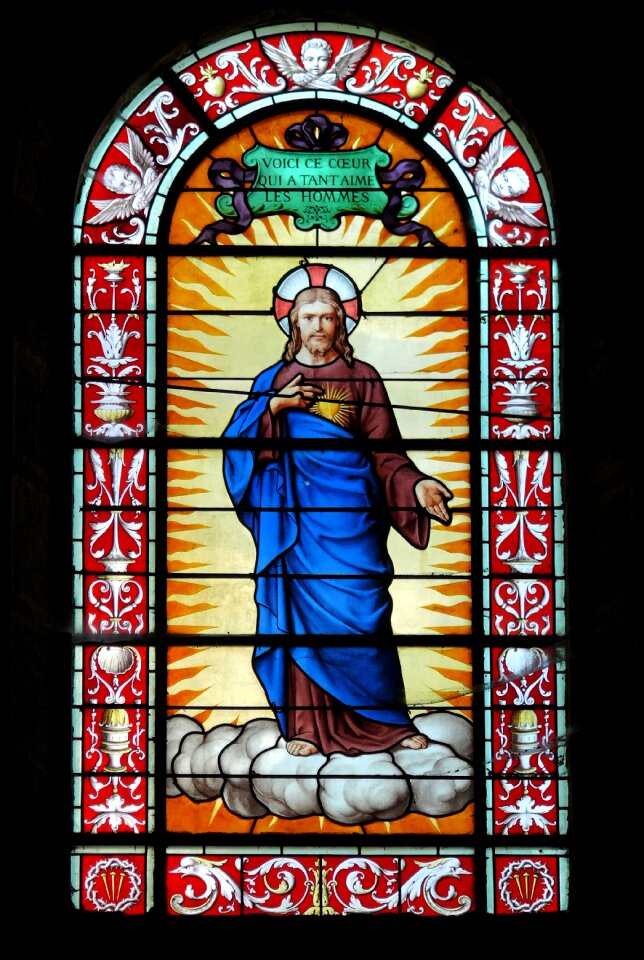 Stained glass window church Free photos