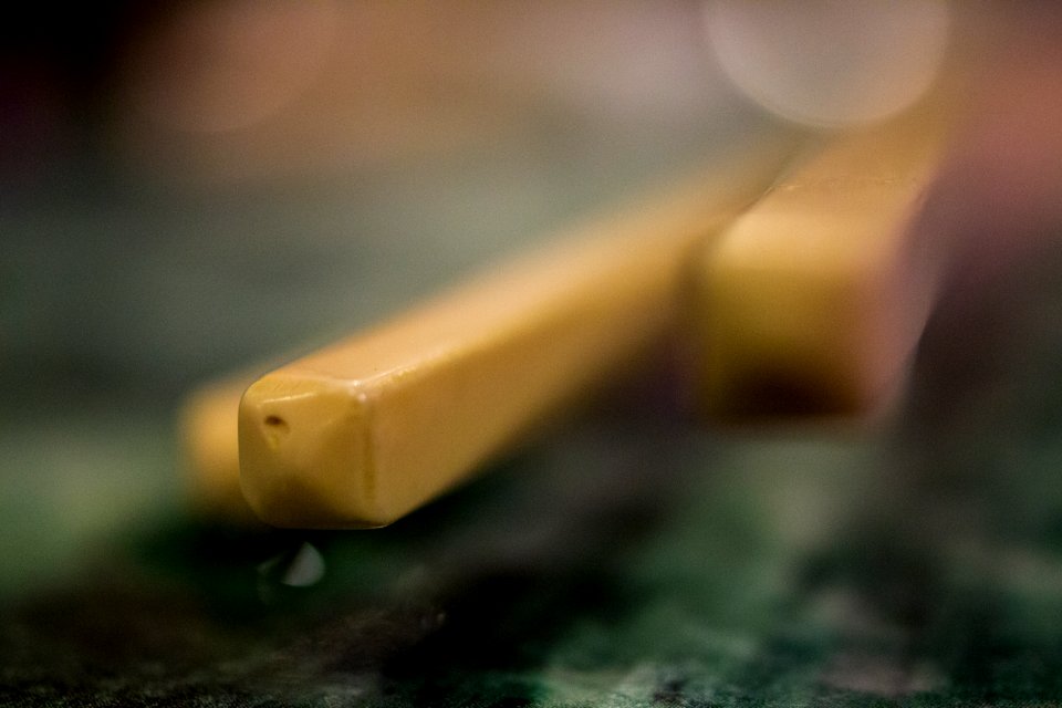 Chopsticks stacked