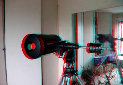 Teleskop 3D redl cyanr color