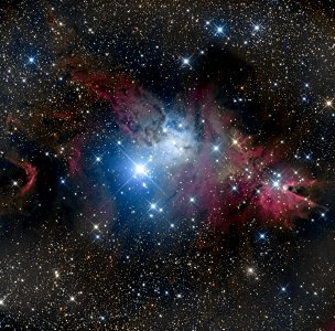Fox Fur nebula LRGB image from Chilescope