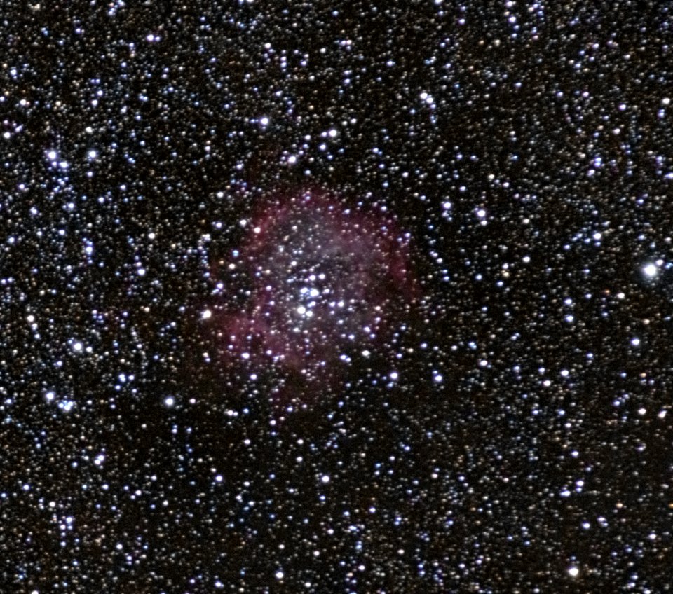LRGB image of Rosetta nebula