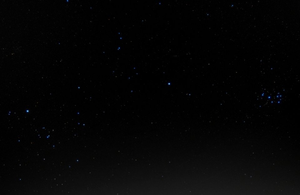 Mars zwischen Hyaden und Plejaden 07.04.2019