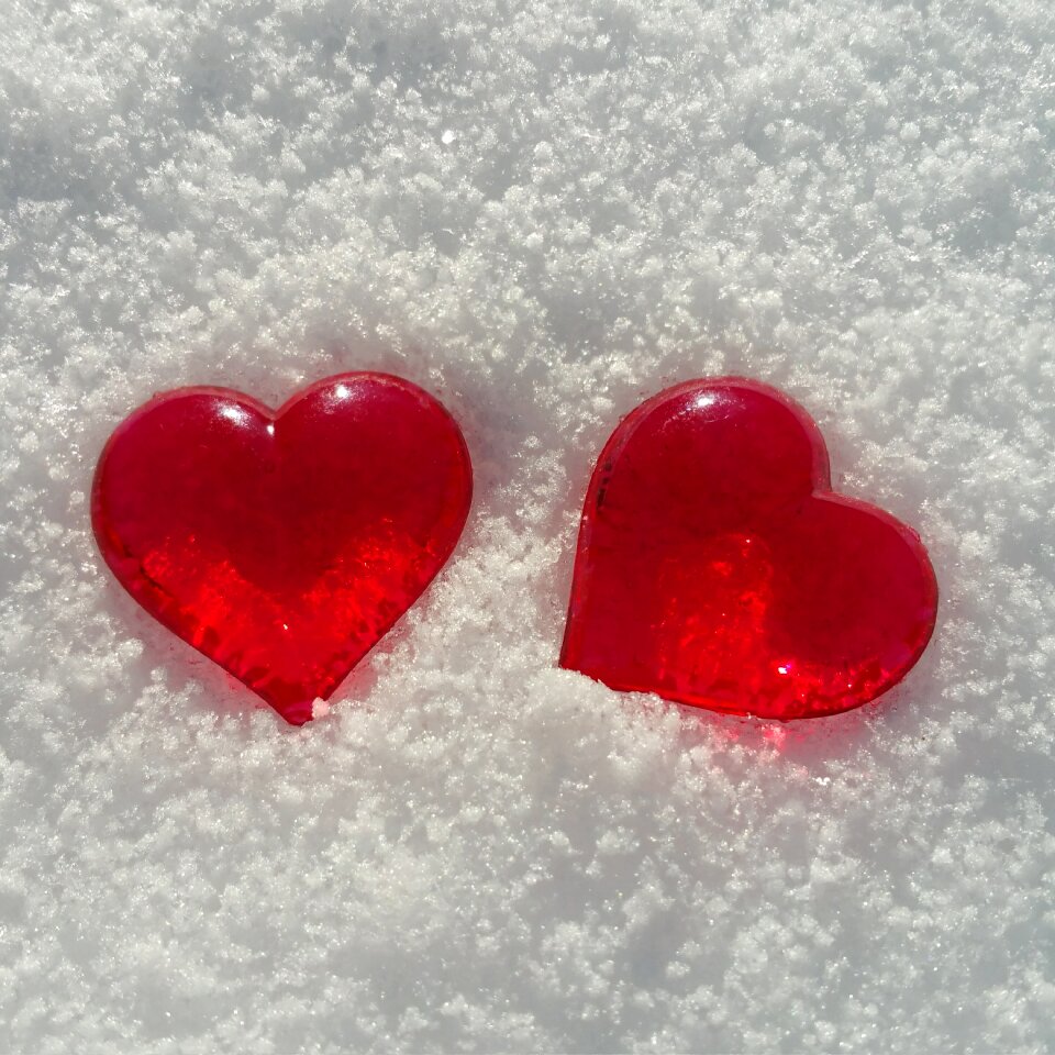 Snow love background image