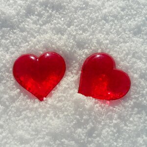 Snow love background image