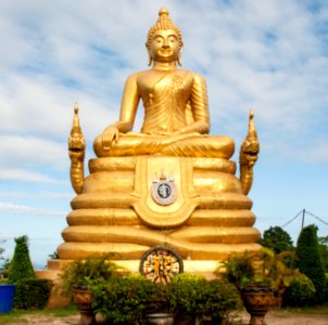 gold buddha near Phuket photo