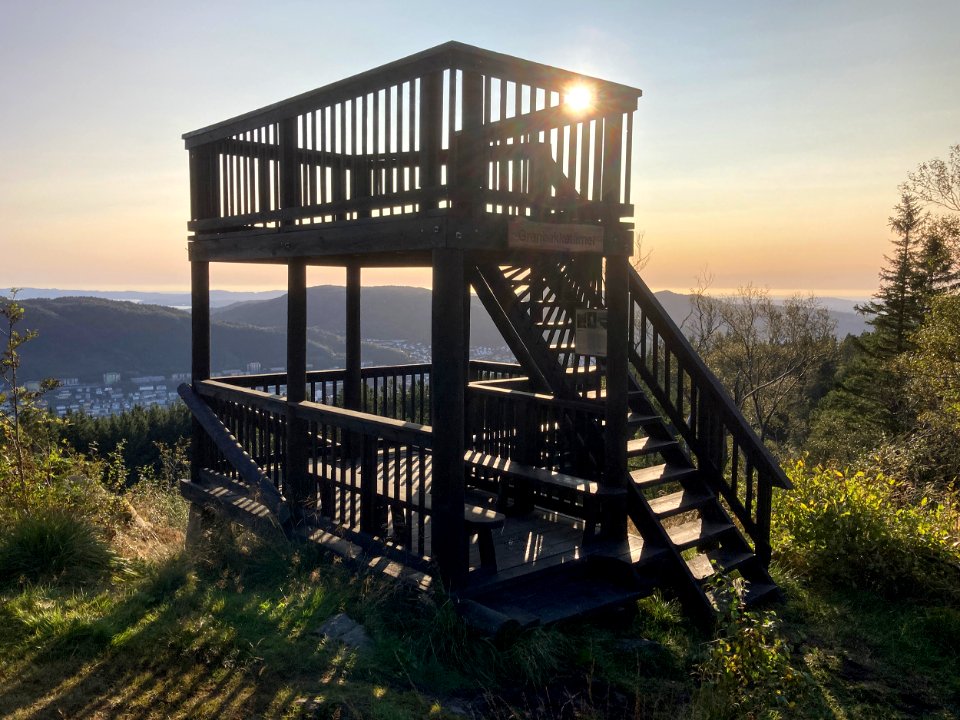Granbakketårnet viewing point, Bergen, Norway