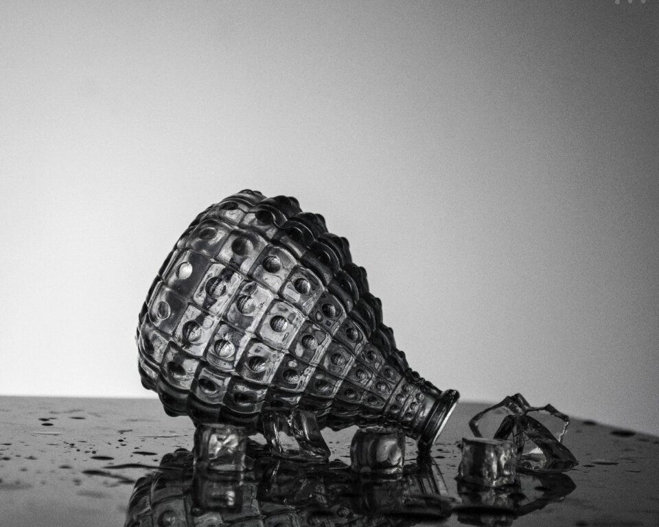 Perfume glass still life