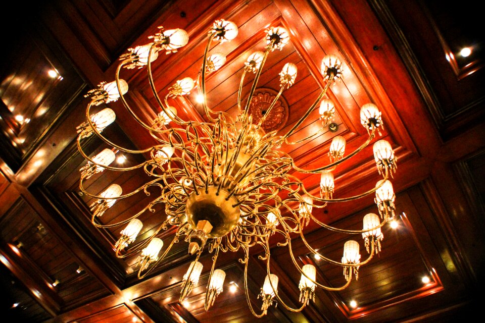 Interior elegant brown hotel