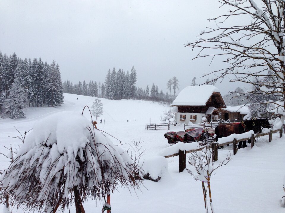 Dachstein winter snowfall