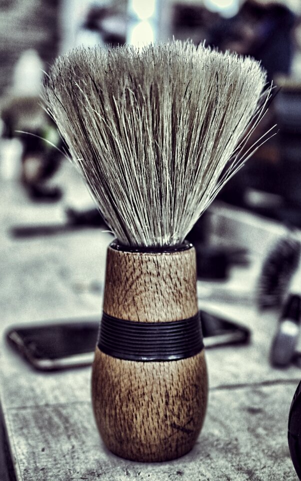 Bristles men shaving