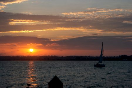 North San Diego Bay Sunset at Bay Overlook
