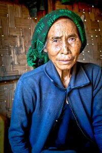 Traditional asia smiling