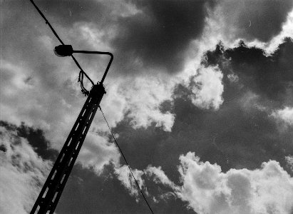 pylon in the clouds photo