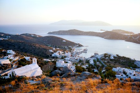 sunset over Ios