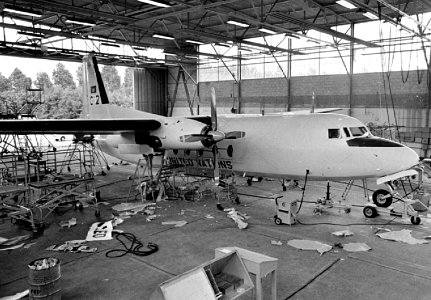 Fokker F27 C2 almost ready for a other mission.Msn 10149 Lsd from R Neth AF to United Nations via Krijn Oostlander