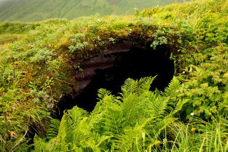 Remains of a bunker on Engineer Hill, Attu