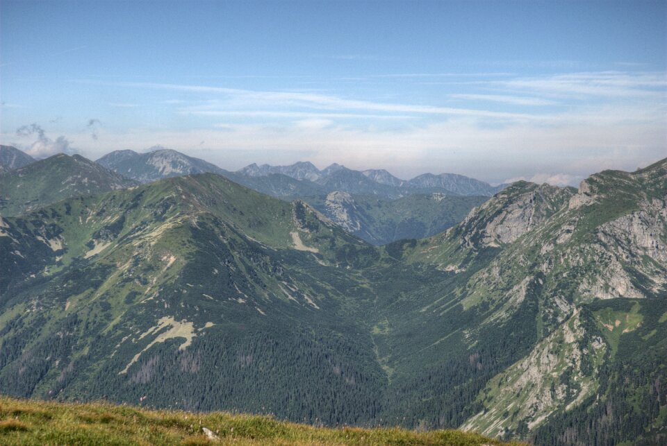 Top view mountains view
